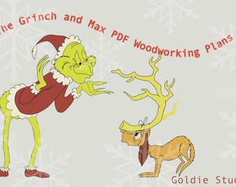 The Grinch and Max Yard Cutout Instant Download Woodworking Plan