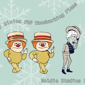 Heat Miser and Snow Miser Minion Yard Cutout Instant Download Woodworking Plan
