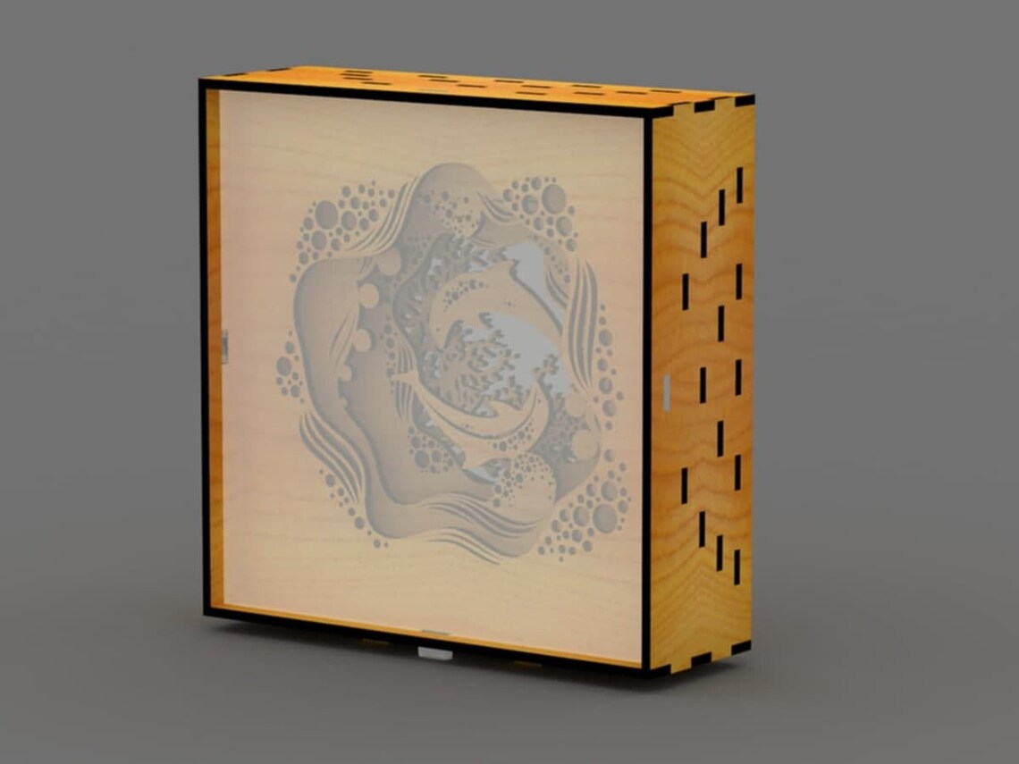 Shadow box laser cut shadow box template laser cut shadow Etsy