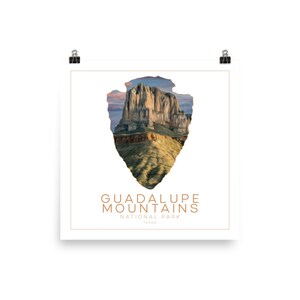 Guadalupe Mountains 10 x 10 Poster