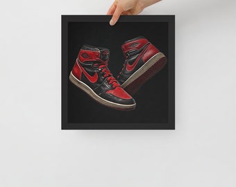 12 x 12 Air Jordans 1985 Framed