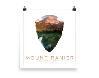 Mount Ranier 10 x 10 Poster