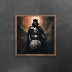 12 x 12 Rembrandt-stijl Darth Vader portretschilderij