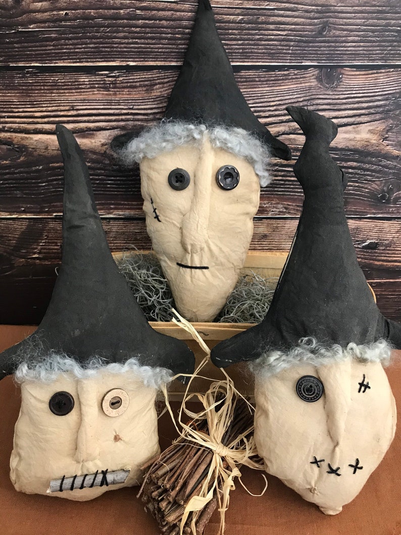 Primitive Witches Prim Witch Primitive Halloween Decor - Etsy