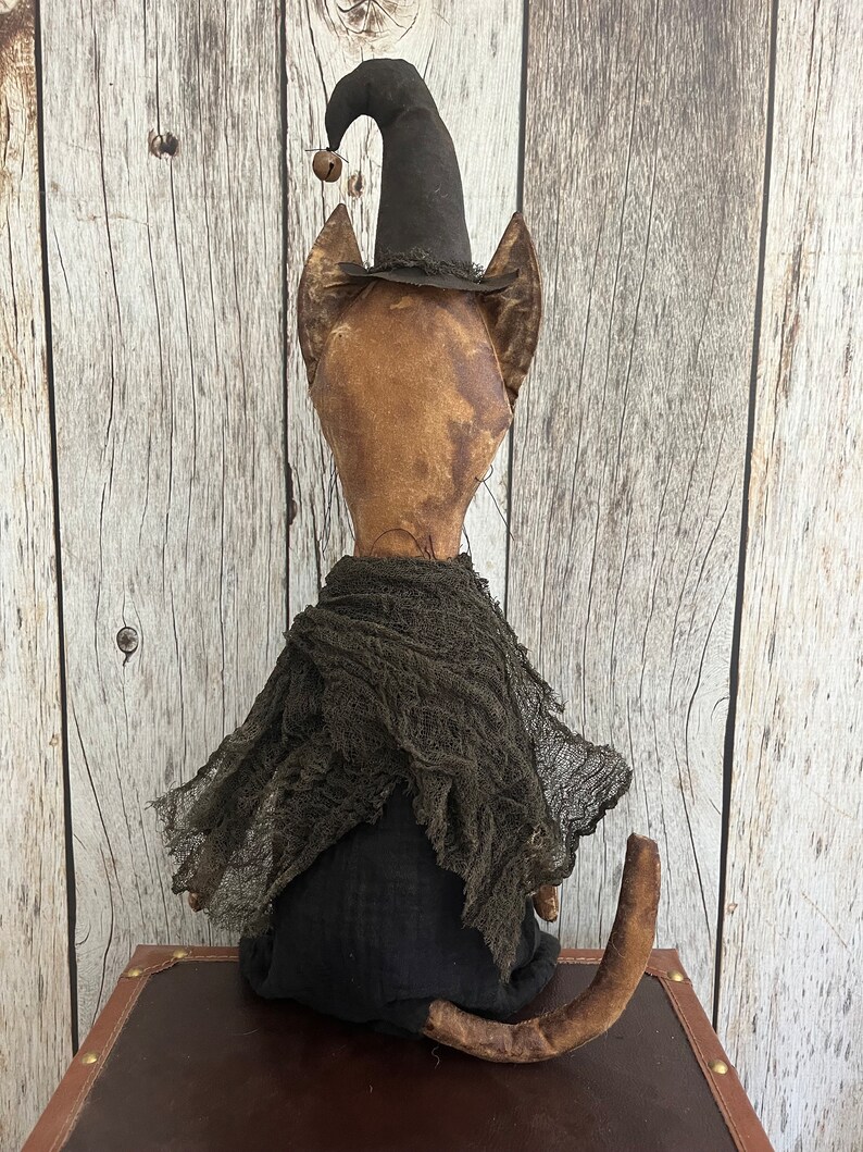 PDF Sewing Pattern - Primitive Cat Witch - Halloween Decor - Early ...