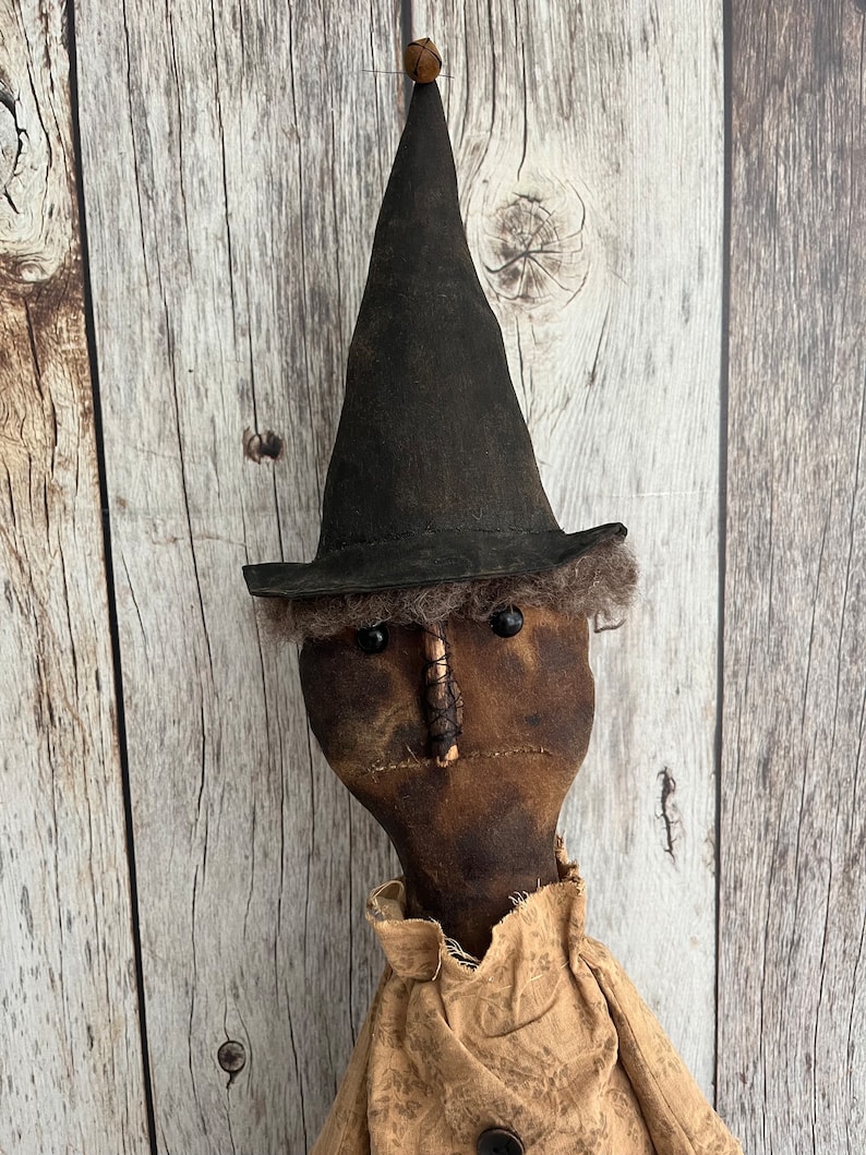 PDF Sewing Pattern - Primitive Witch Doll - Prim Halloween Decor ...