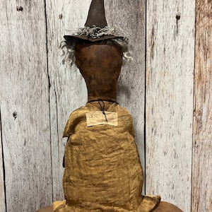 PDF Sewing Pattern - Primitive Witch Doll - Halloween Decoration ...