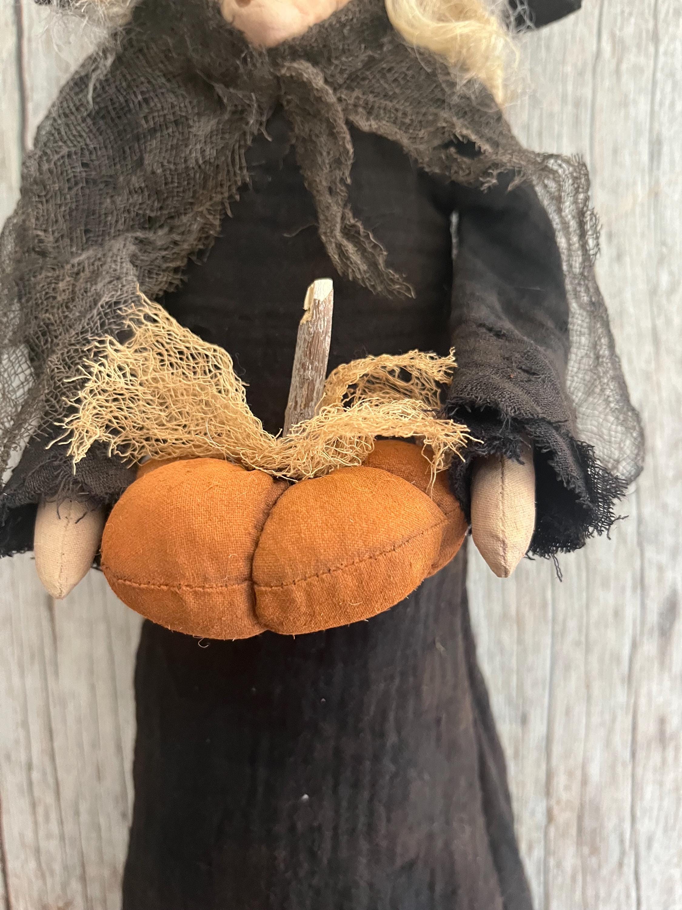 PDF Sewing Pattern - Clay Face Primitive Witch Door Hanger - Halloween ...