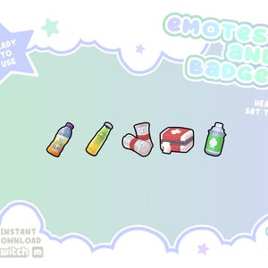 Emote e badge Twitch Greenlife Set 2