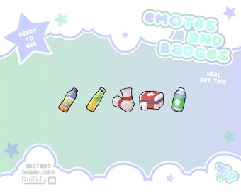 Twitch Emotes and Badges Greenlife Set 2