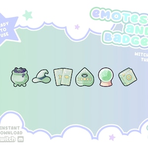 Twitch Emotes et Badges Witchy Set Trois *NOUVEAU*