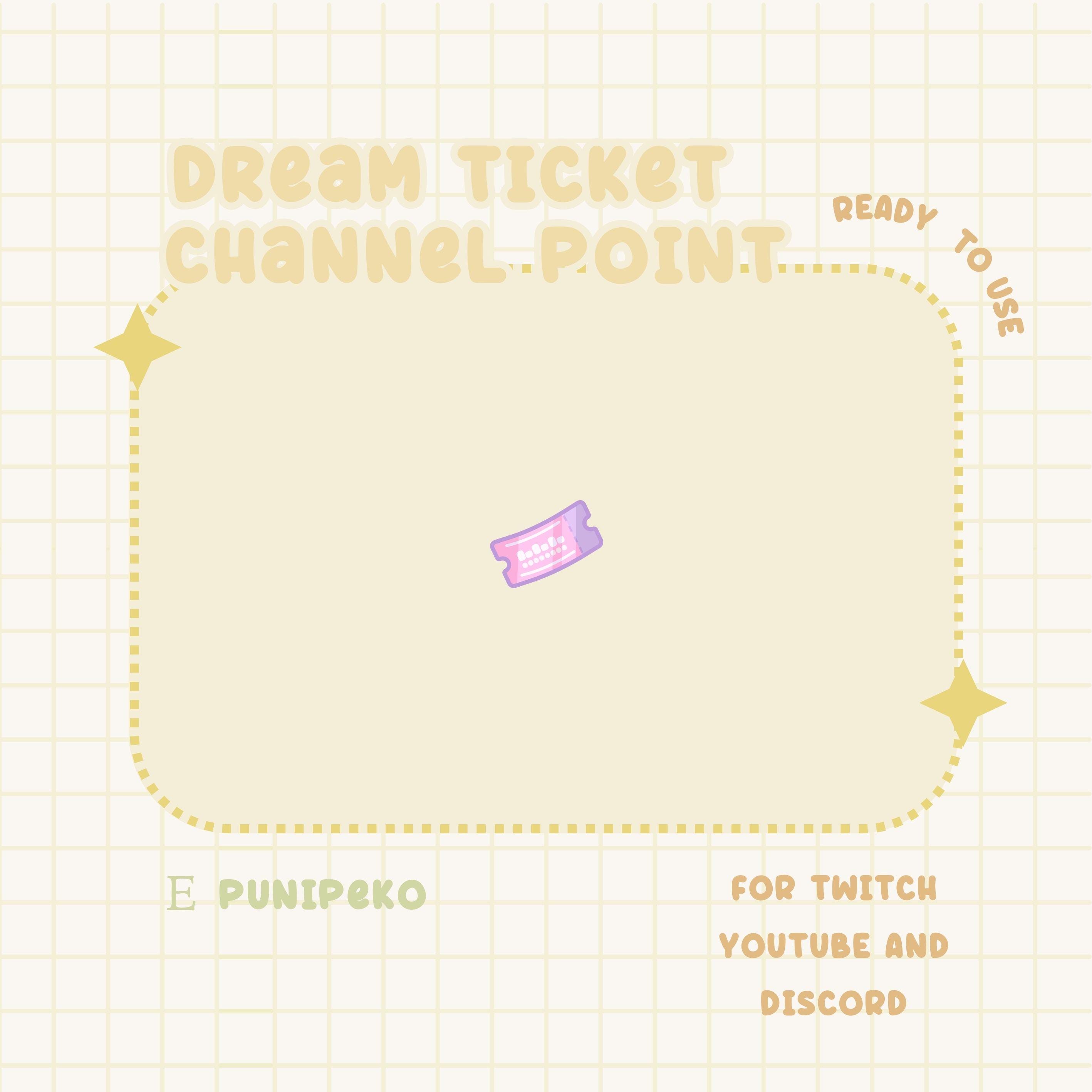 Stream Emotes | Sub/Bit Badges | Channel Point Twitch | Discord | Youtube | ACNH | Animal Crossing | Dream Bell Exchange Ticket