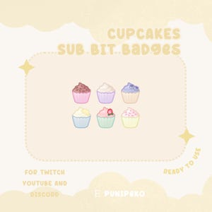 Stream Emotes | Sub/Bit Badges | Channel Point Twitch | Discord | Youtube | Customized Emotes | Discord Roles | Cupcakes | Muffins | Cakes