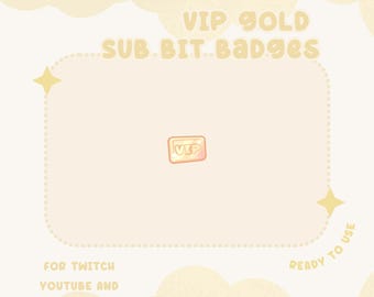 Stream Emotes | Sub/Bit Badges | Channel Point Twitch | Discord and YouTube | VIP Badge | Crown | Gold | Exclusive | Elite | Special