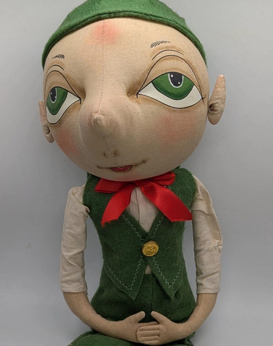 Joe Spencer 21" Gathered Traditions Bartholomew Elf - Etsy