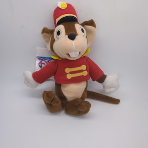 Dumbo Movie Disney Store Plush Timothy Mouse Bean Bag Plush 8&quot; Vintage