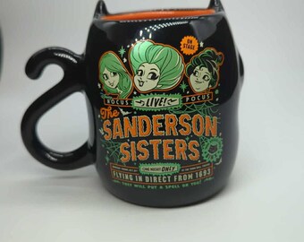 Disney Hocus Pocus Black Cat Mug Sanderson Sisters