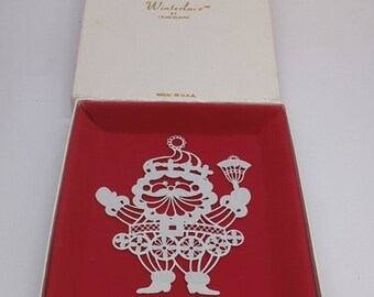 Vintage Santa Winterlace by Tamerlane Christmas Ornament