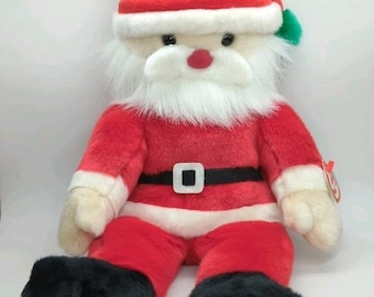 Christmas SANTA 16" Ty Beanie Buddy 2000 with Tag Plush