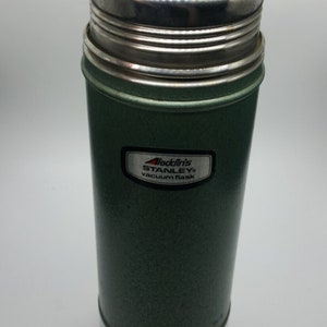 Stanley Aladdin Stainless Steel Thermos Korea One 1 Liter 1.1 Quart  Capacity 14 in Tall Hot Cold Beverages Coffee Tea Cup SS03 Stopper RS41 -   Singapore