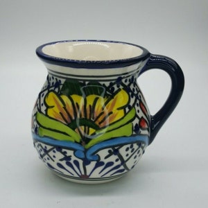 Mexican Pottery Decorative Hand Made/Hand Painted Pitcher Marked Aiba Mexico