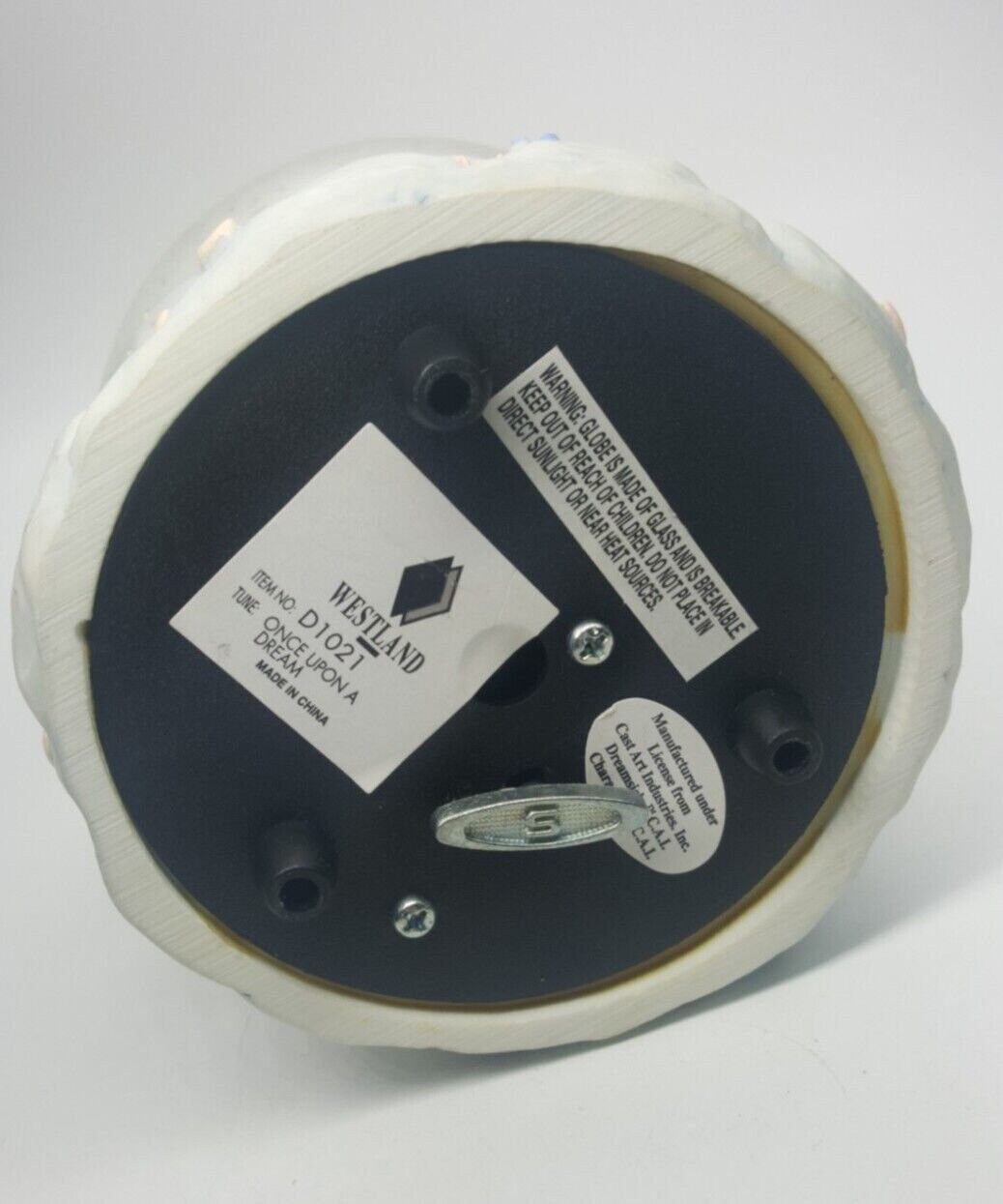 Musical Dreamsicles Snow Globe Kissing Once Upon A Dream Westland D1021