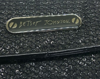 Betsey Johnson Clutch Black with Removable Chain Strap