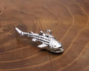 Vintage 925 Sterling Fish Charm