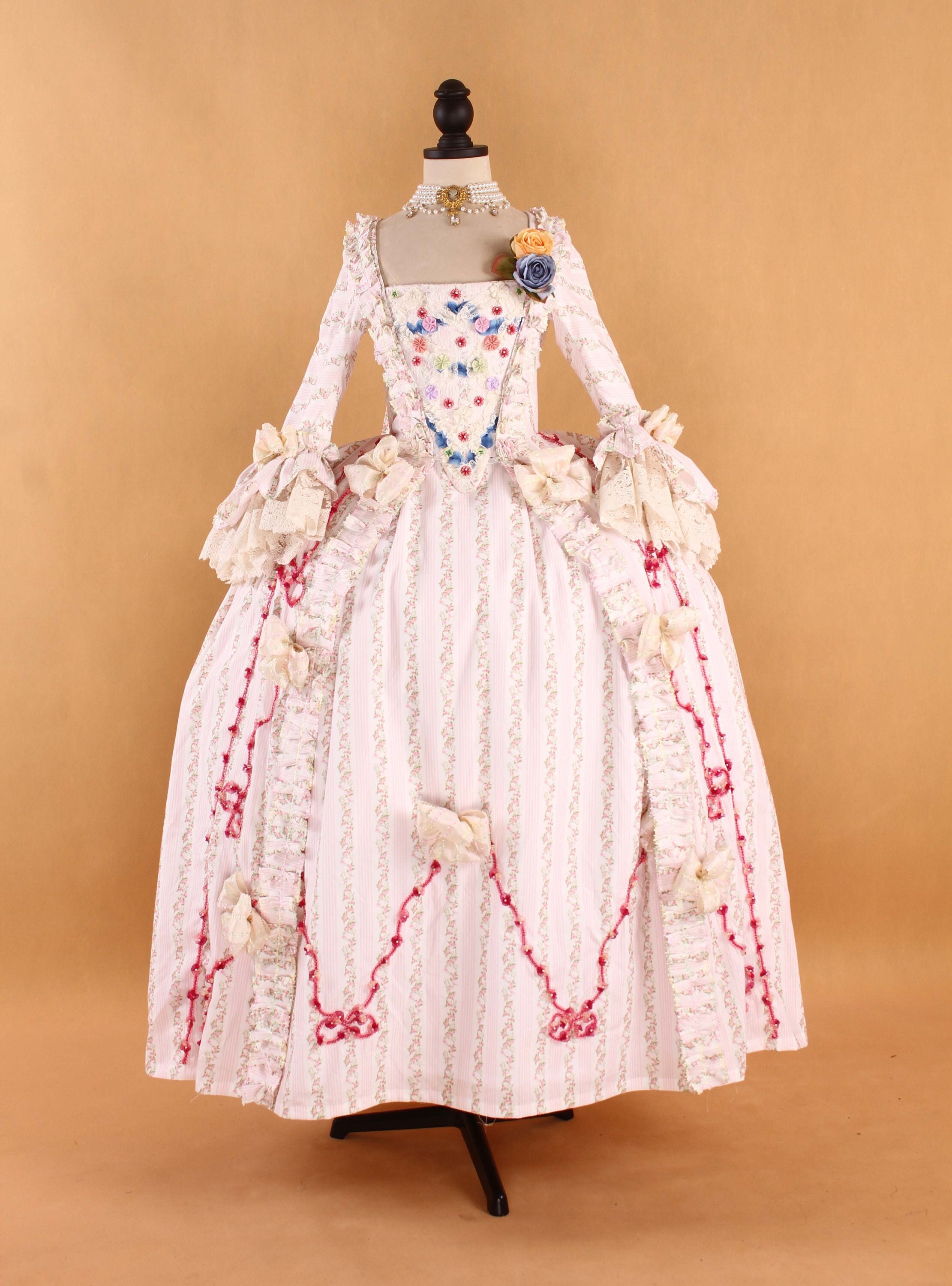 Robe a La Francaise 18th Century Costume Reenactment Marie Antoinette ...