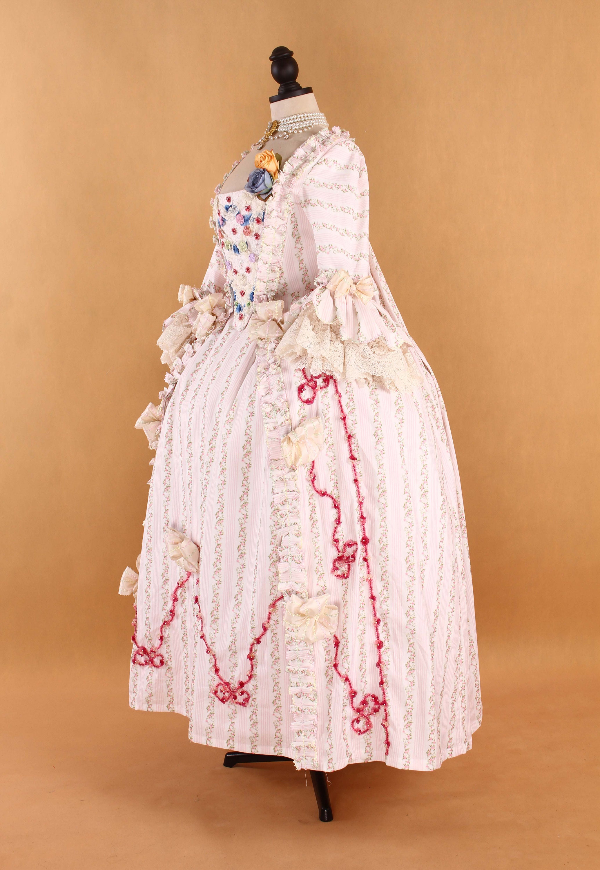 Robe a La Francaise 18th Century Costume Reenactment Marie Antoinette ...