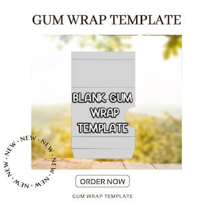 Gum Wrap Template | Gum Side Box| Digital Cut File -SVG PNG | Make Your Own Wrap with Cricut |Not for Joy|No Physical Item