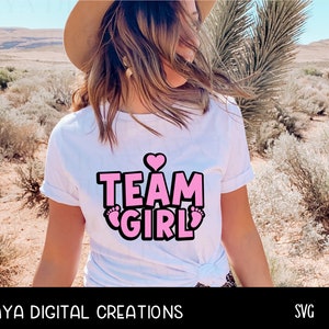 Team Boy Team Girl SVG, Gender reveal SVG, Svg Instant Download, Cricut Cut-bestanden, downloaden en knippen