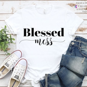 Gesegnetes Mess SVG, Home Sign SVG, Rustikales Hausschild, Sofortiger Download, Cricut Cut Dateien, Download und Cut