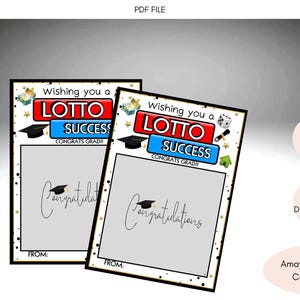 Étiquette pour porte-billets de remise des diplômes | Fichier PDF | Cadeau de félicitations pour diplômé | Cadeau imprimable à gratter | Idée de fête de remise des diplômes bricolage | Modèle 101c