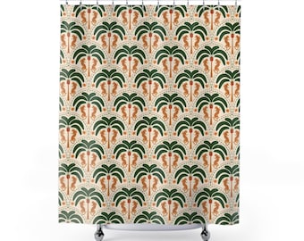 Boho Tribal Shower Curtain, Colorful Bohemian Bathroom Decor, Eclectic Bath Curtain, Hippie Home Gift