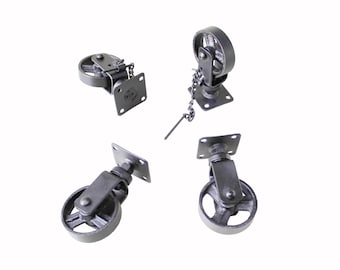 Ruote Girevoli Per Carichi Pesanti Con Doppio Cuscinetto, 100 Mm, Per Carrelli Per Mobili, Regno Unito - Italia - Foto 3