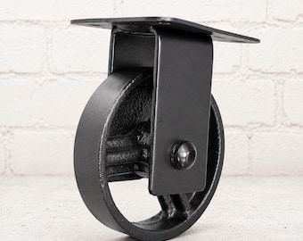 2.5 Inche Black Cast Iron Heavy Duty Caster: Industrial Furniture Wheel