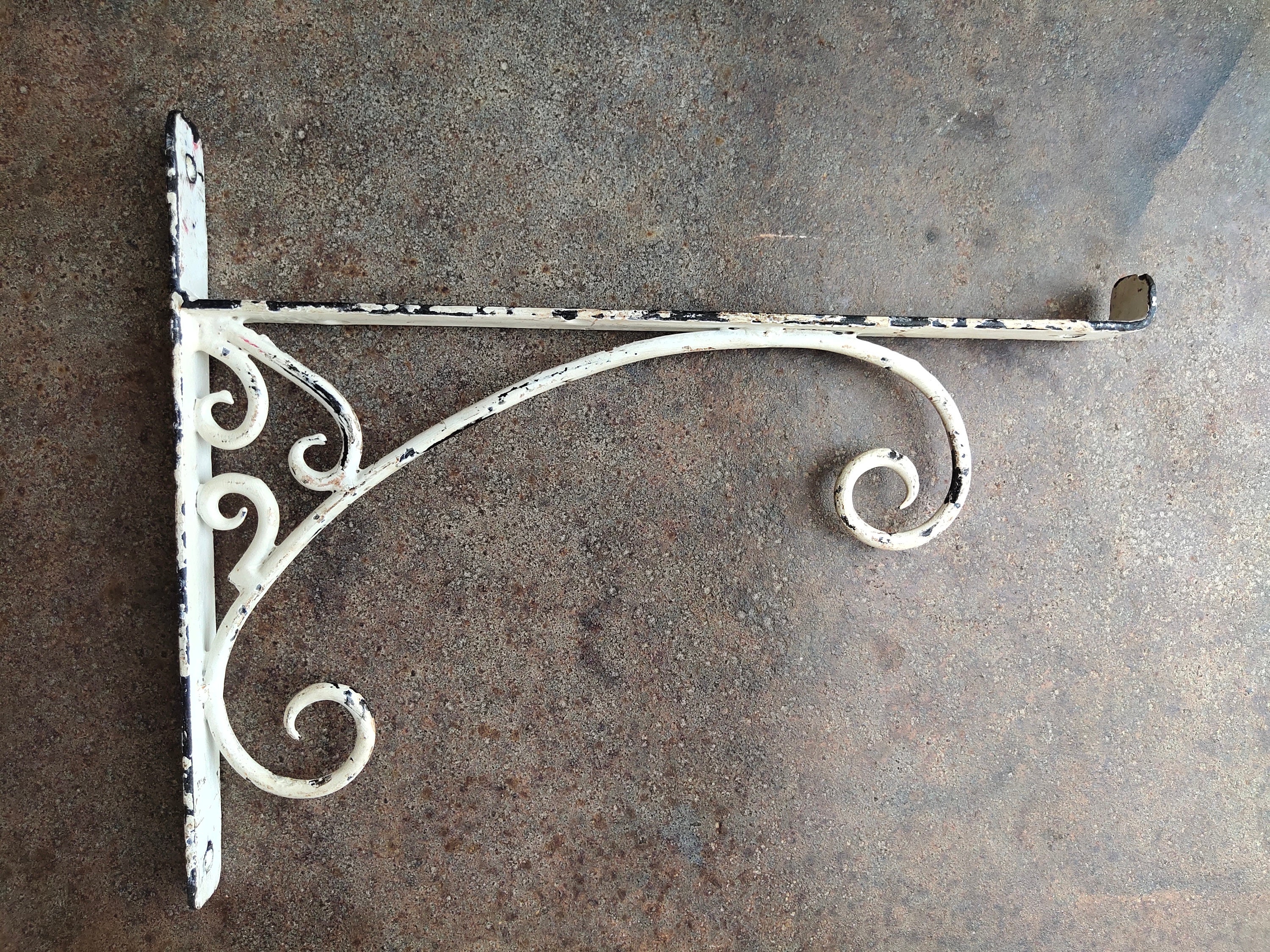 Vintage Whrought Iron Bracket Etsy