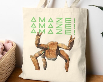 Project Hail Mary Tote - Hail Mary Rocky Tote - Amaze Amaze Amaze Tote - Rocky Alien - Sci Fi Tote - Hail Mary Rocky, Amaze Amaze Amaze Tote