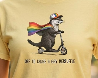 Gay Pride Shirt - Funny Gay Shirt - Gay Otter Tshirt - Pride Festival Wear Tee - Funny Lgbt Shirt - Queer T Shirt, Gay Pride Tshirt,LGBT Tee