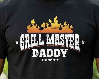 Grill Master Daddy Shirt - Funny BBQ Dad Tshirt - Grilling Gift for Dad - Fathers Day Tee - Dad Birthday T Shirt - Grill Dad Tee, Fatherhood