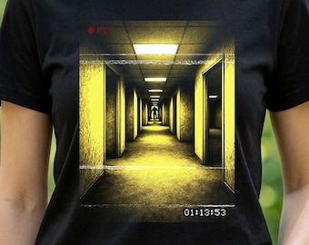 Backrooms Movie Shirt - VHS Horror Tee - Found Footage tshirt - Liminal Space t shirt - Analog Horror Tee Shirt - Weirdcore Dreamcore Shirt