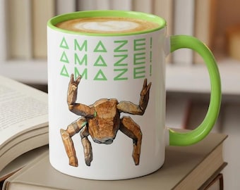Amaze Amaze Amaze Mug - Rock Alien Hail Mary Coffee Mug, Sci Fi Gift for Him Her, Funny Alien Movie Mug, Rocky Hail Mary Movie Gift for Kids