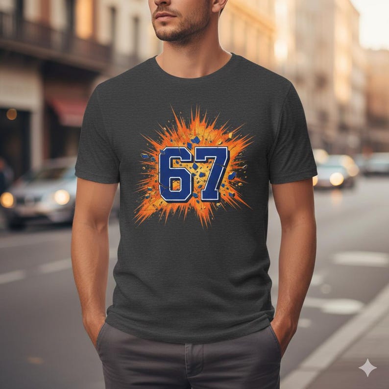 Six Seven T Shirt - 67 T Shirt - Six Seven Shirt - 67 Tshirt - Six Seven Tshirt - Retro Jersey - 67 Meme Shirt - Number Tshirt - 67 Shirt image 9