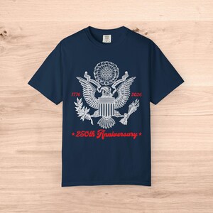 250th Anniversary Tshirt - 1776 2026 Shirt - Retro 4th of July Shirt - Bald Eagle Shirt - American Eagle Shirt - 250th Anniversary USA Shirt image 6
