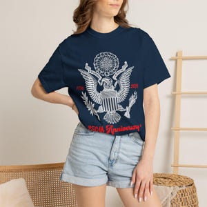 250th Anniversary Tshirt - 1776 2026 Shirt - Retro 4th of July Shirt - Bald Eagle Shirt - American Eagle Shirt - 250th Anniversary USA Shirt image 5