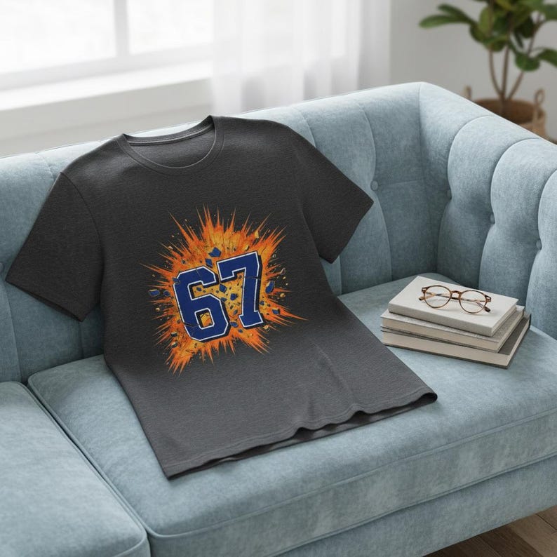 Six Seven T Shirt - 67 T Shirt - Six Seven Shirt - 67 Tshirt - Six Seven Tshirt - Retro Jersey - 67 Meme Shirt - Number Tshirt - 67 Shirt image 17