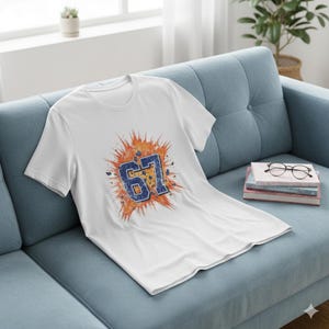 Six Seven T Shirt - 67 T Shirt - Six Seven Shirt - 67 Tshirt - Six Seven Tshirt - Retro Jersey - 67 Meme Shirt - Number Tshirt - 67 Shirt image 13