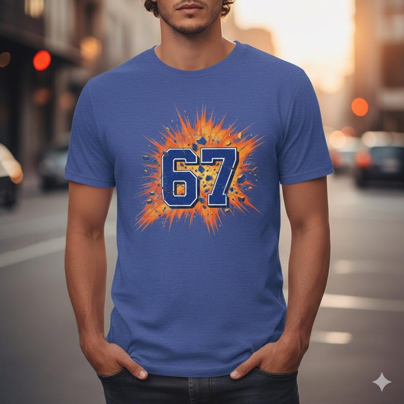 Six Seven T Shirt - 67 T Shirt - Six Seven Shirt - 67 Tshirt - Six Seven Tshirt - Retro Jersey - 67 Meme Shirt - Number Tshirt - 67 Shirt image 7