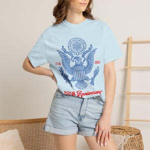 250th Anniversary Tshirt - 1776 2026 Shirt - Retro 4th of July Shirt - Bald Eagle Shirt - American Eagle Shirt - 250th Anniversary USA Shirt image 10